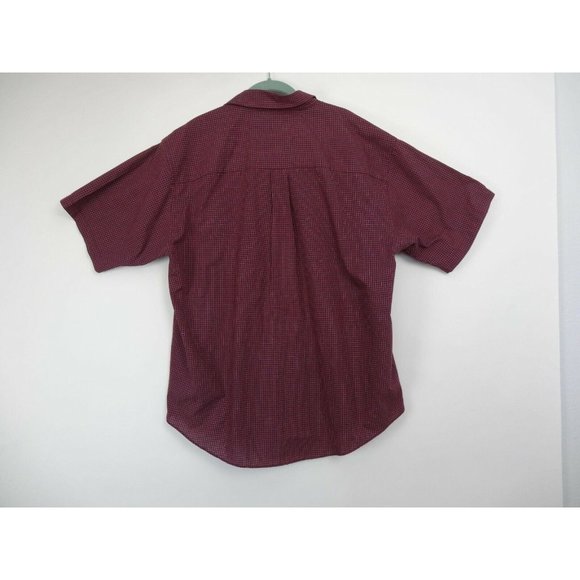 Vintage Arrow short sleeve button down shirt Men's Size Large Red plaid - Picture 3 of 6